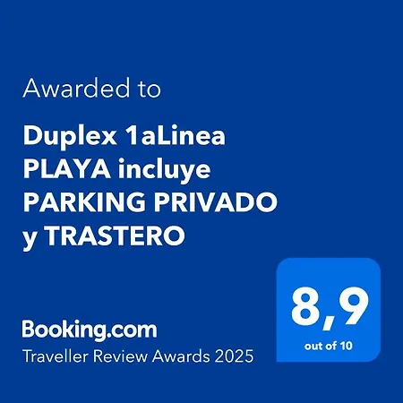 Duplex 1alinea Playa Incluye Parking Privado Y Trastero Wifi Fibra Alta Velocidad 산비센테데라바케라
